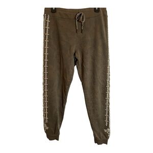 Driftwood Stevie Floral Embroidered camouflage Joggers Pants Size Large